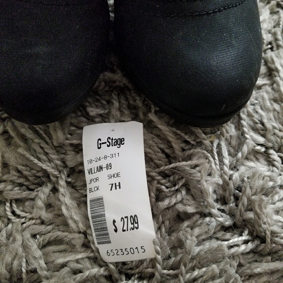 Black Ankle Boots w/ Heel - U.S. Size 7 - Picture 6 of 7